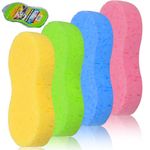 3PCS Large Car Wash Sponges, Car Sponges for Washing & Car Cleaning - Anti Scratch Technology - Perfect For Wheels, Windscreen & Bodywork(Random colours)