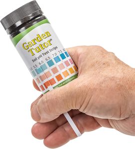 Garden Tutor Soil pH Test Kit – 100 Strips, 3.5-9 pH Range