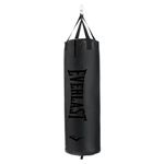 Everlast Elite Nevatear Heavy Bag - Dual-Hanging Strap System, Foam & Sand-Filled, Reinforced Straps - Ideal for Training, Boxing, Fight Sports, Fitness, Home Gym - 100LB - Black/Gold