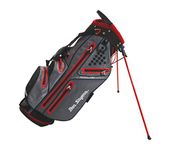 Ben Sayers Unisex's Hydra Pro Waterproof Stand Bag, Grey/Red, 8.5-Inch