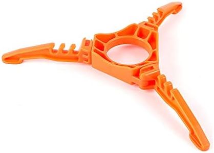 Valken Fuel Can Stabilizer for Backpacking Camping Stoves,Outdoor Foldable Hiking Gas Tank Stove Stand Cartridge Canister Tripod Camping Tool Accessories (Orange)