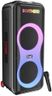 Boat New Launch PartyPal 600 Party Speaker, 220W Signature Sound, Dynamic Pixels, Animated Text Display, App Support, UHF Wireless Microphone, Colorful LEDs,7hrs Battery & Guitar Input(Premium Black)
