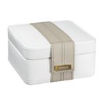 Dulwich Designs jewellery organiser |cream & mink two-tone earring box