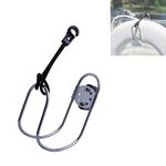 MOVKZACV Lifebuoy Holder Stainless Steel Marine Horseshoe Bracket Life Buoy Ring Holder with P-lastic Mount, Accessories Rowing Boat Yacht Horseshoe Bracket