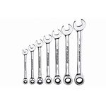 Pittsburgh Professional 7 Piece SAE Ratcheting Combo Wrench Set by Pittsburgh Professional