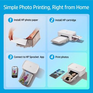 HP Sprocket Studio Plus WiFi Photo Printer – Portable Instant Prints