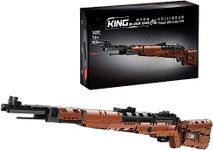 Technic Gun Building Blocks, 1025 Pieces 98K Blaster Gun Building Blocks Set, Shootable 98K with Bullets Military Building Set, Military Shooting Weapon Model for Adults Kids, Compatible with Lego