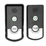 Wireless Voice Doorbell, 2 Way Talk Intercom Doorbell Indoor Outdoor Waterproof Interphone System, for Home and Office, LED Light, No Network