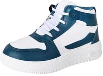 Simata Stylish Casual Boots for Boys (Numeric_13) White Blue