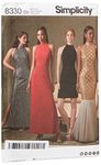 Simplicity Pattern 8330 D5 (4-6-8-10-12) Misses' Dress with Skirt and Back Variations, Paper, White, 22 x 15 x 1 cm