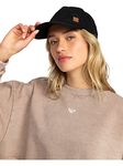 Roxy Womens Extra Innings Baseball Cap, Black