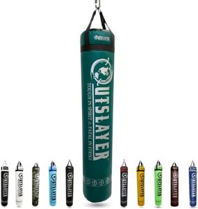 Outslayer Muay Thai Heavy Bag (Muay Thai 6ft 130 lbs, Dark Green/Black) - Without D-Ring