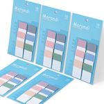 Levin 60Pieces Tabs, Sticky Index Tabs, Morandi Sticky Tabs, Repositionable Tabs, Page Markers Sticky Notes, Translucent Writable and Ruler, Reading Notes Pack of-1