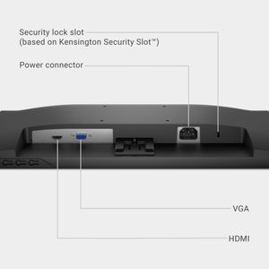 Dell 22" Full HD Monitor – 100Hz VA, HDMI/VGA, VESA, 3-Year Warranty, Black