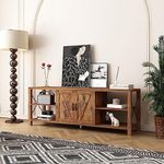 Luxsuite TV Cabinet Wood TV Stand Entertainment Unit Console Table Storage Centre Furniture Farmhouse Industrial 180cm