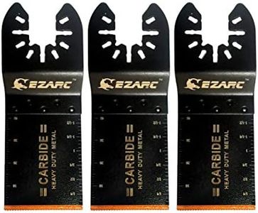 EZARC Carbide Oscillating Multitool Blade Teeth for Hard Material, 3-Pack