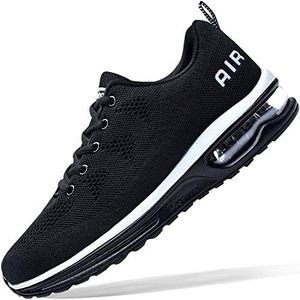 Autper Mens Air Athletic Running Shoes Sneakers Lightweight Sport Gym Jogging Walking Tennis Sneakers US 6.5-US12.5…, Black, 7.5