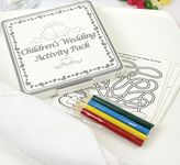 x10 - WEDDING TABLE FAVOURS GIFT - COLOURING FUN ACTIVITY PACK/GAME PUZZLE BOOK