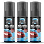 Groommm Rodent & Rat Repellent For Car (100ML X 3) | 40 Day Car Rat Protection | 100% Safe & Natural Rat Spray For Car | Non Toxic Rodent Repellent For Car | Keep Away Rats & Protect Car Wires|PK Of 3