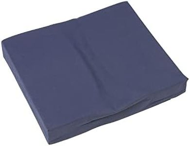 DMI Dual Cut Foam Coccyx Seat Cushion, Supportive Firm Foam Chair Cushion, Wheelchair Cushion, Computer Chair Cushion, Floor Cushion, 16 x 18 x 3 Inches, Navy