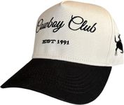Cowboy Club Classic Hat | Black & Cream