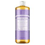 Dr. Bronner’s - Pure-Castile Liquid Soap (Lavender, 946 mL) - Made with Organic Oils, 18-in-1 Uses: Face, Body, Hair, Laundry, Pets and Dishes, Concentrated, Vegan, Non-GMO