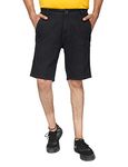 Ben Martin Men's Regular Fit Knee Length Black Casual Wear Denim Shorts Size 34