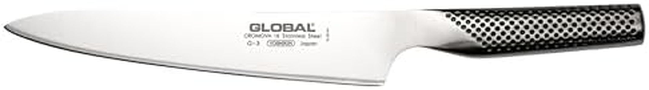 Global G-3 Carving Knife 21cm Blade, Sharp Japanese Carving Knife for Cutting Meat, Chicken, Roasts, Premium All Stainless Steel Meat Slicing Knife, Made in Japan