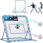 4x4FT Dual-mode Soccer Goal & Rebounder Net,Premium Durability for Intense Shooting Training,Quick-Switch Angle Soccer Training for Control,Passing Practice,Easy Setup Soccer Gifts for Kids Teen Adult