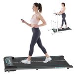 CITYSPORTS Treadmills for home,Under Desk Treadmill Ultra Slim Walking Pad with Remote,LED Display and Bluetooth Speaker,Compact Motorised Treadmill,No Assembly