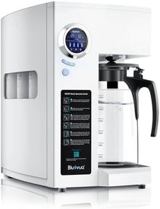 Bluevua RO100ROPOT Reverse Osmosis System Countertop Water Filter, 4 Stage Purification, Counter RO Filtration, 2:1 Pure to Drain, Purified Tap Water, Portable Water Purifier for Home