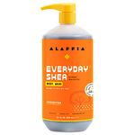 Alaffia Everyday Body Care Shea Body Wash Unscented, 32 Ounce