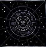 Altar Tarot Card Cloth Tablecloth 12 Constellations Tablecloth Astrology Tarot Divination Cards Table Cloth Tapestry Black Witchcraft Man Cave Room Bar Home Wall Decor 26 x 26 Inches