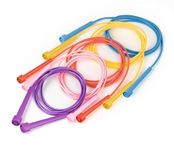 THE TWIDDLERS - 5 Skipping Ropes for Kids, 250cm / 96" - Jump Rope Outdoor Activity Game for Girls and Boys, Adjustable Plastic Ropes for All Ages, Assorted Colours