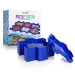 abeec Puzzle Sorter - 6 Stackable and Linkable Puzzle Sorting Trays - Puzzle Storage Made Easy - Puzzles for Adults - Helps to Keep Puzzles for Adults and Jigsaws Organised