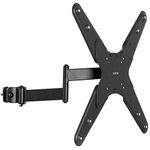 VIVO Universal Pole Mount 32 to 55 inch TV Arm Bracket with Removable 75x75mm to 400x400mm VESA Plate, Fits up to 5cm Tubing, MOUNT-POLE4A