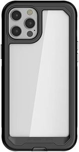 Ghostek Atomic Slim Compatible with iPhone 12 Case and iPhone 12 Pro Case (6.1 Inch) with Super Tough Protective Lightweight Aluminum Bumper iPhone12 5G and iPhone 12Pro 5G (2020) (Black)