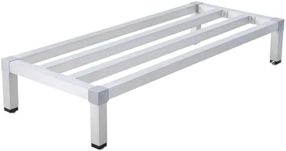 GarveeTech Aluminum Dunnage Rack 24'' x 14'' | 1000 Lb Capacity | Low Shelf for Storage Off The Floor in Kitchens, Restaurants, Supermarkets, and Grocery Stores