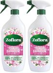 Zoflora Sweet Freesia & Jasmine Power Bathroom Cleaner, Removes Soap Scum, Limescale Remover & Prevention, Antibacterial Multi-Surface Bathroom Spray, Kills 99.9% Of Bacteria & Viruses, 1 X 800 ml