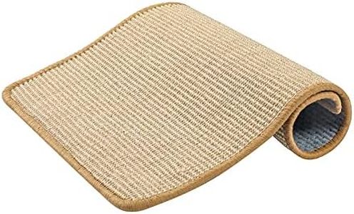 Cat Scratching Mat 60cmx40cm - Natural Sisal Woven Cat Toy Scratching Pad Protects Carpet, Rug, Furniture, Floor - Safe Scratch Sisal Rope Cat Scratcher - One of Great Cat Toys