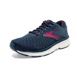 Brooks Women's, Dyad 11 Running Shoe, Blue/Navy/Beetroot, 6