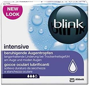 AMO Blink Intenses Tears - Gouttes des yeux nourrissantes et hydratantes - Pour porteurs de lentilles de contact - 20 ampoules de 0,4 ml