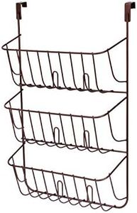 Spectrum Diversified Lid Holder, Storage Organizer, Over The Cabinet Door, Bronze