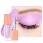 Oulac Liquid Eyeshadow Satin Finish - Multi-Use Purple Eyeshadow Primer & Liquid Blush | Blendable Smooth Eye Make-up, Crease-Resistant, Non-Greasy, Vegan, Cruelty-Free, Lavender Love (SA06)