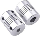 3DINNOVATIONS Flexible Couplings 5mm to 8mm NEMA 17 Shaft for RepRap 3D Printer or CNC Machine（2PCS）