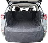 snugcubby Dog Cargo Liner for SUVs and Cars, 55 inchesx91 inches Dog Vehicle Cargo Cover with Side Walls Protectors & 2 Pockets Washable Pet Cargo Cover Anti-Scratch Dog Car Seat Cover for Trunk