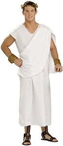 Forum Novelties Men's Gods and Goddesses Unisex Costume Toga, White, Plus Size