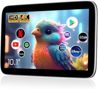 10.1-inch Android 13 Multi-Functional Car TV Headrest Monitor for Back Seat, IPS Touch Screen Video Player, Support WiFi/Bluetooth/Mobile Mirror Link/HDMI/USB/RCA