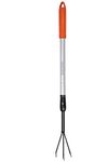 BLACK+DECKER Cultivator - Telescopic Handle 77-112 cm - 3 Prongs - Aluminium/Carbon Steel