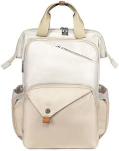 Hap Tim Laptop Backpack, Travel Backpack for Women,Work Backpack, Nurse Backpack, Teacher Backpack, Carry on Backpack, Khaki (7651-KK)